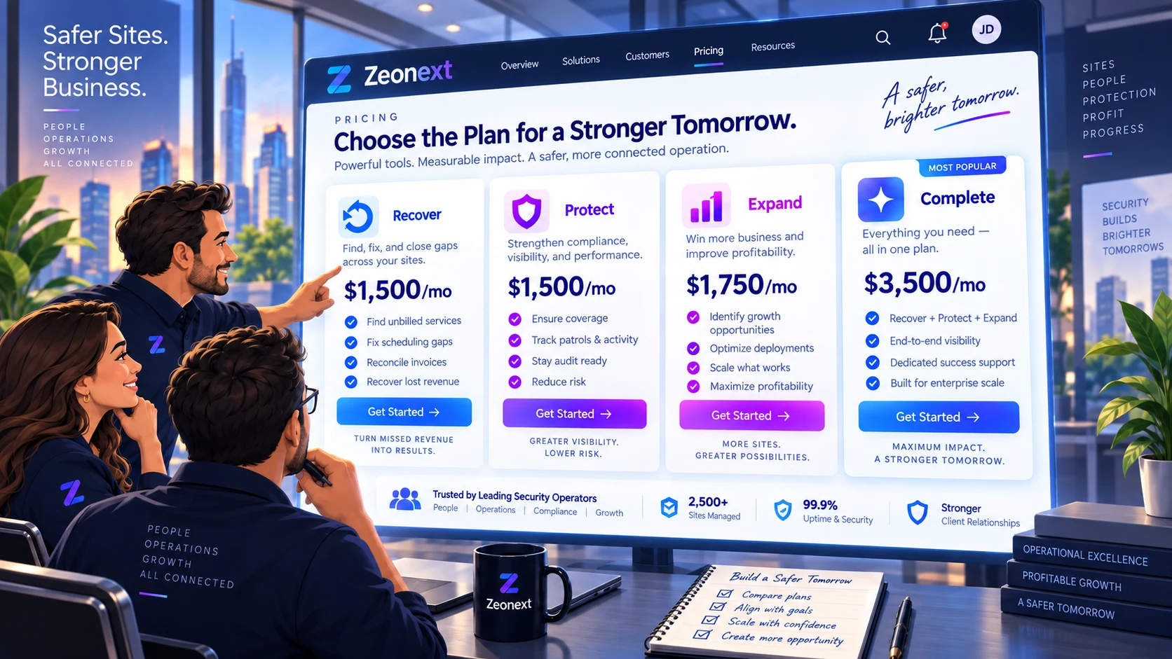 Zeonext pricing illustration